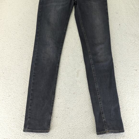 BDG Girlfriend High-rise Jeans Women's Size 27 Black Wash Stretch Slim Leg - Picture 4 of 8